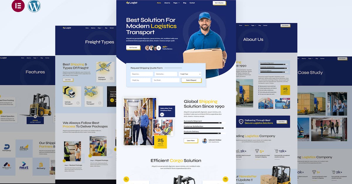 Logist – Logistics & Transport Elementor Pro Template Kit