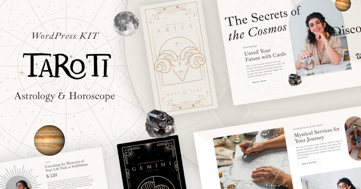 Taroti – Astrology & Horoscope Elementor Pro Template Kit