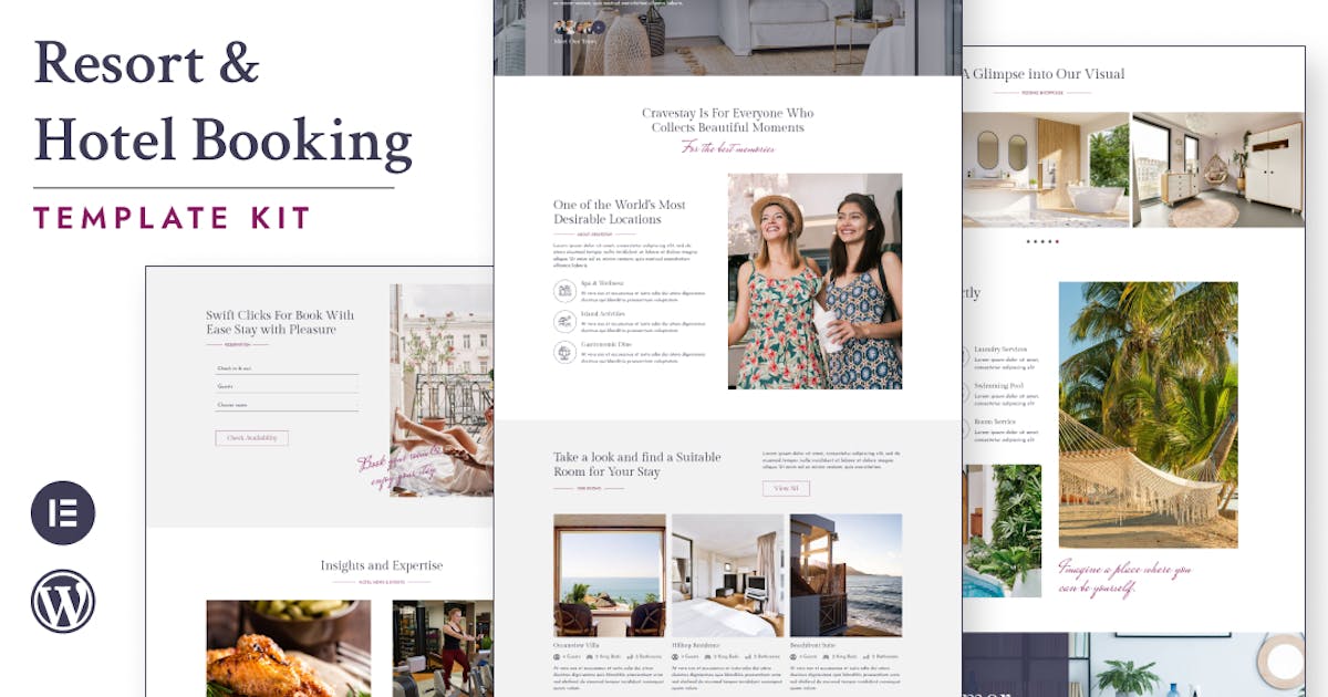 Cravestay - Luxury Hotel & Resort Elementor Template Kit