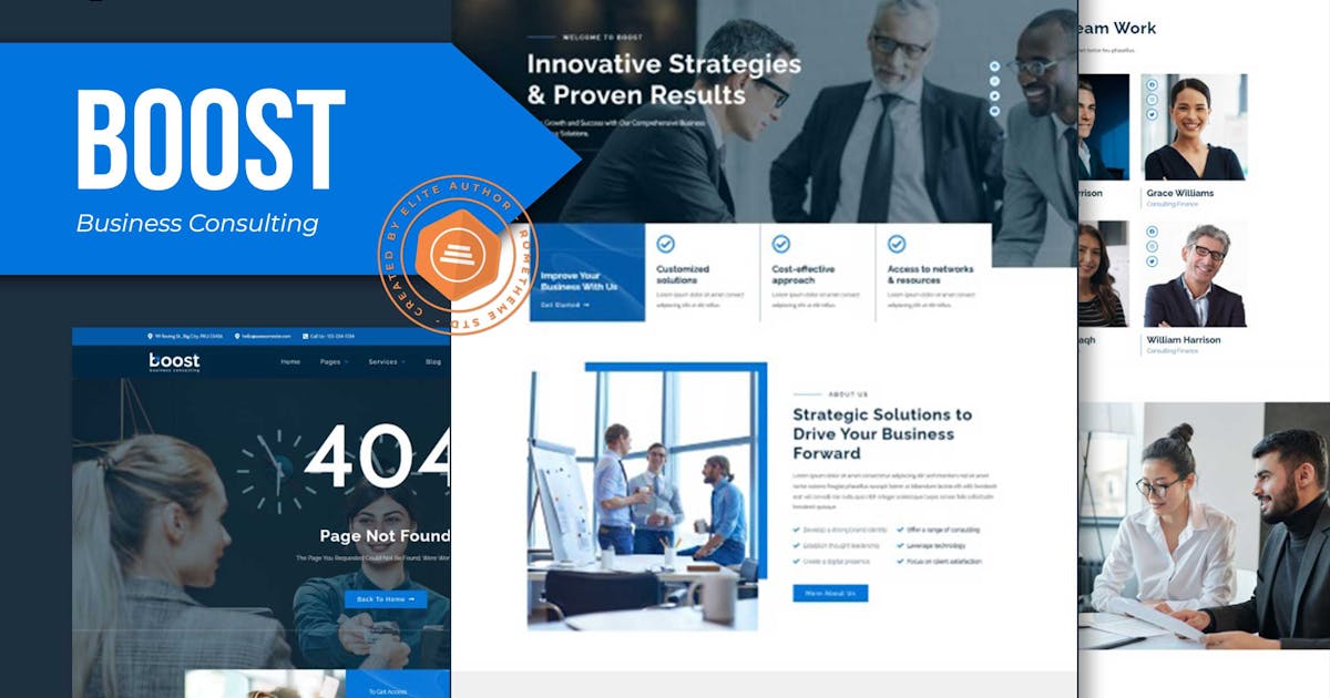 Boost – Business Consulting Elementor Template Kit