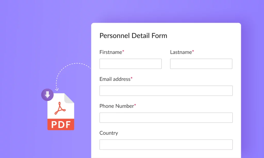 Everest Forms  PDF Form Submission