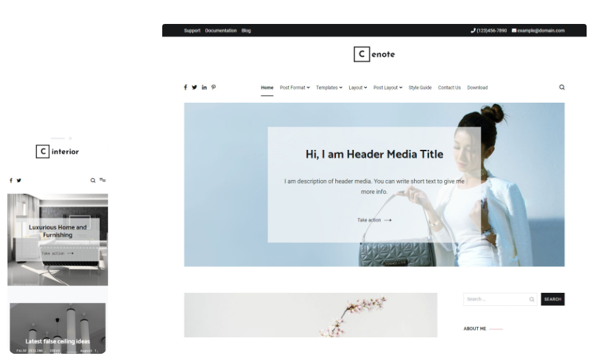 ThemeGrill Cenote Pro – Creative Blogging WordPress Theme