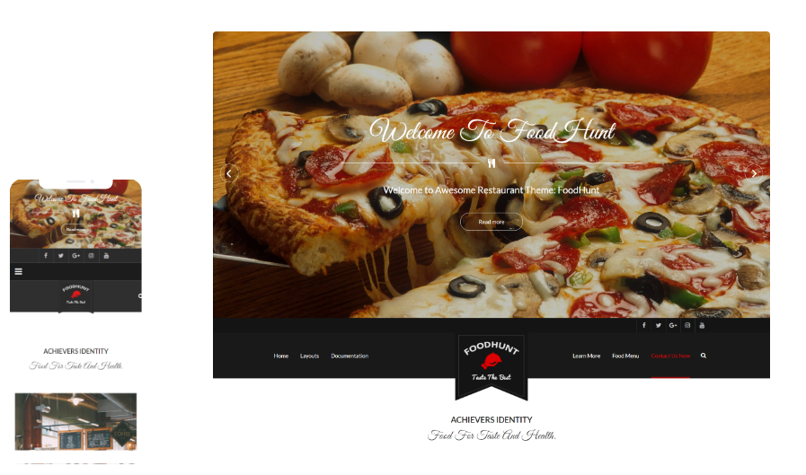 ThemeGrill FoodHunt Pro – Restaurant WordPress Theme