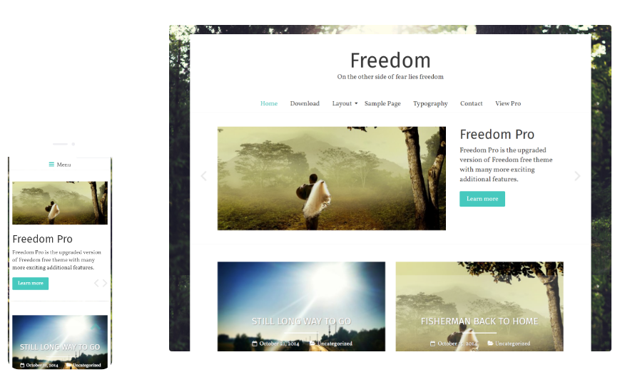 ThemeGrill Freedom Pro – Photography WordPress Theme