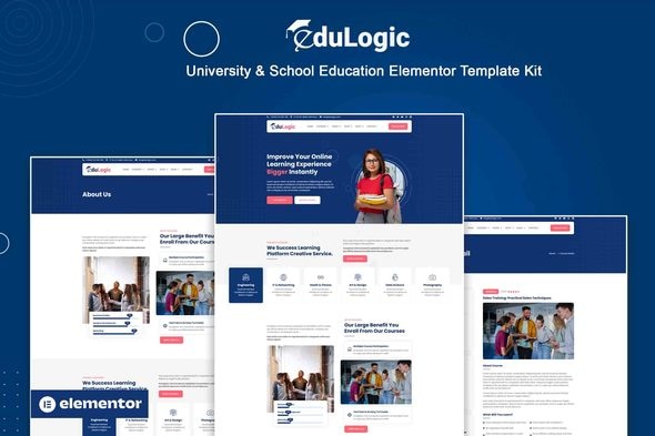 Download Edulogic – University & School Education Elementor Template Kit