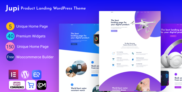 Jupi – Product Landing WordPress Theme