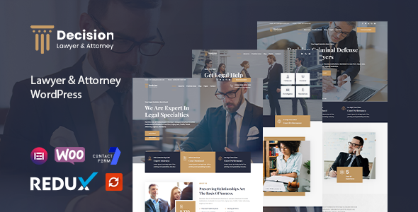 Download Decision – Law & Lawyer WordPress Theme
