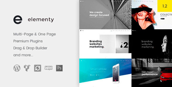 Download Elementy – Multipurpose One & Multi Page WordPress Theme