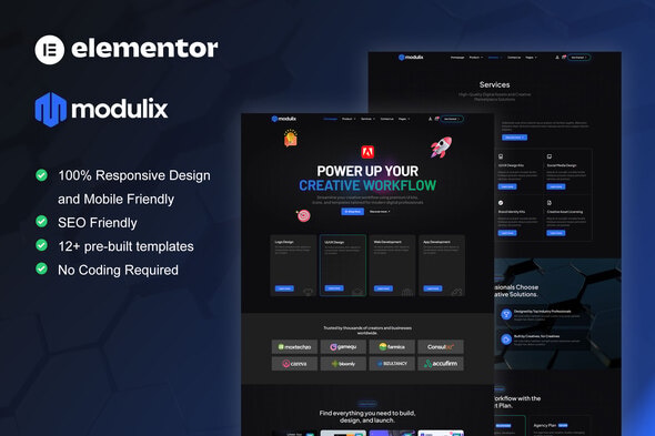 Télécharger Modulix – Digital Product Store Elementor Pro Template Kit