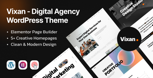 Download Vixan – Digital Agency Portfolio Elementor WordPress Theme
