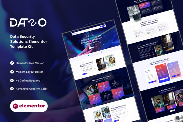 Download Dataso – Data Security Solutions Elementor Template Kit
