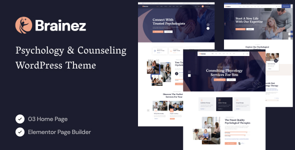 Télécharger Brainez – Psychology And Counseling WordPress Theme