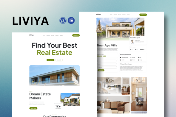 Télécharger Liviya – Real Estate Elementor Template Kit