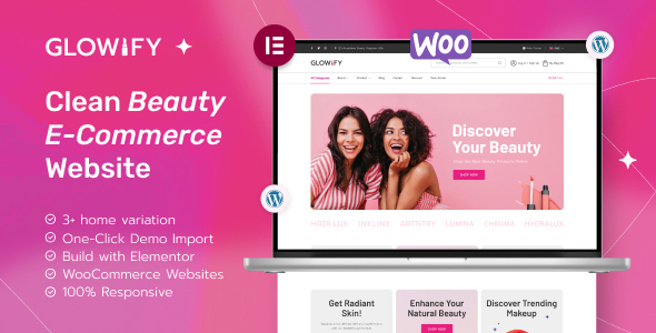 Download Glowify – Beauty and Cosmetics Shop WordPress Theme