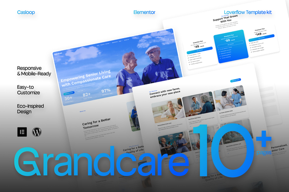 Download Grandcare – Residential Care Elementor Template Kit