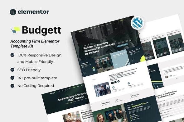 Télécharger Budgett – Accounting Firm Elementor Template Kit