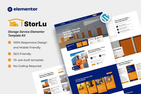 Download StorLu – Storage Service Elementor Template Kit