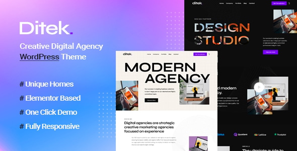 Download Ditek – Digital Agency Creative Portfolio WordPress Theme