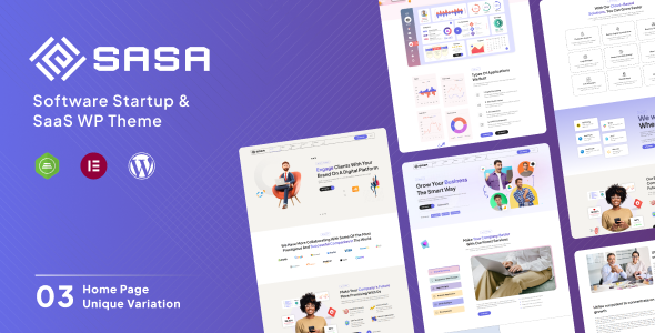 Download SaSa – Startup WordPress Theme