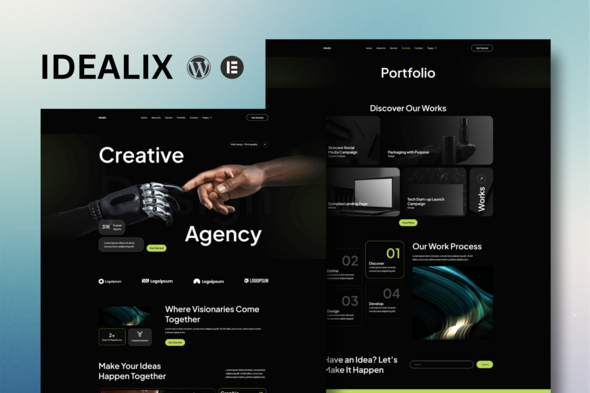 Télécharger Idealix – Creative Digital Agency Elementor Template Kit