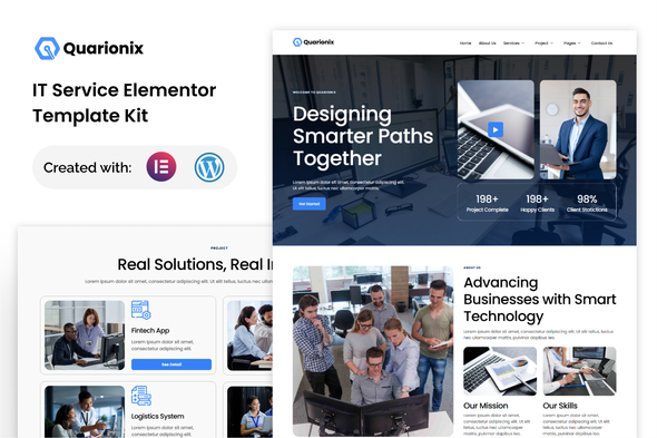 Download Quarionix – IT Service Elementor Template Kit
