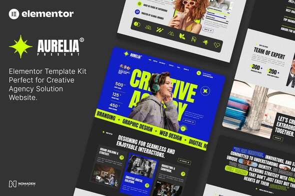 Télécharger Aurelia – Creative Agency Elementor Template Kit