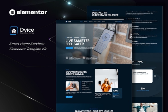 Télécharger Dvice – Smart Home Services Elementor Template Kit
