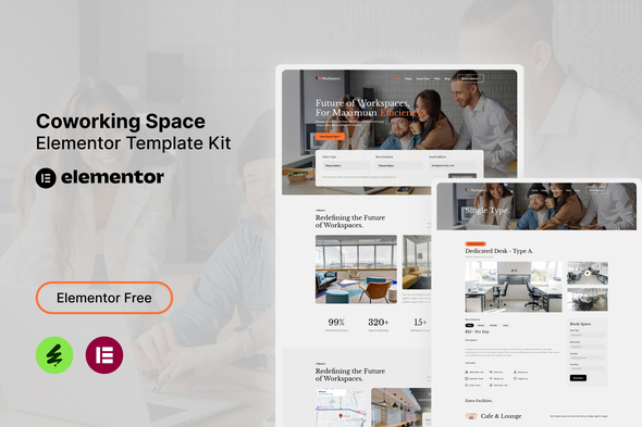 Télécharger Mashspace – Coworking Space Elementor Template Kit