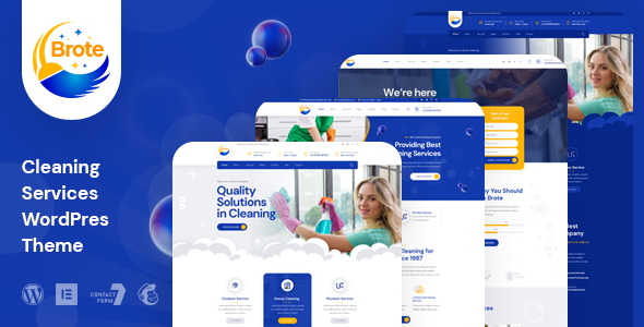 Download Brote – Cleaning Services WordPress Theme