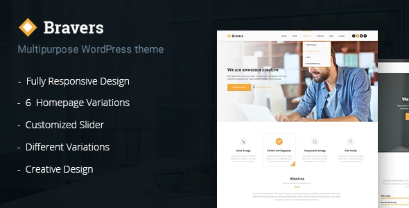 Télécharger Bravers – Responsive Multiple Purpose WordPress Theme