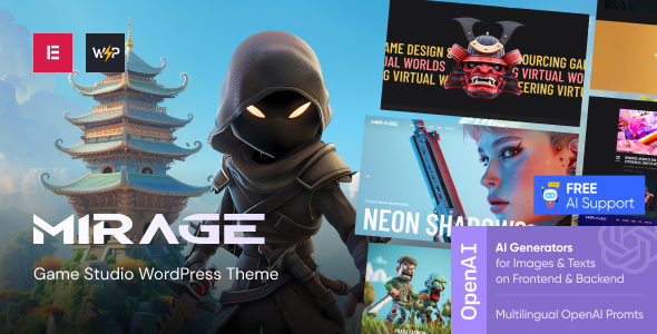 Download Mirage – Game Studio WordPress Theme