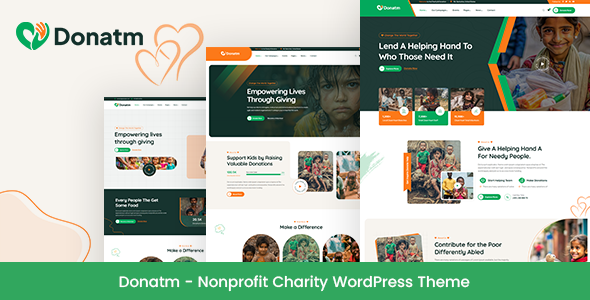 Télécharger Donatm – Nonprofit Charity WordPress Theme