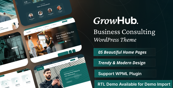 Télécharger GrowHub – Business Consulting WordPress Theme