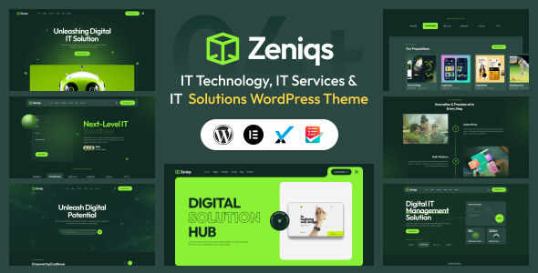 Download Zeniqs IT – Technology and IT Solutions WordPress Theme