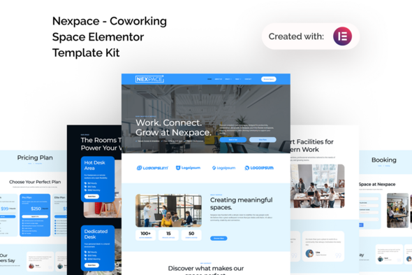 Télécharger Nexpace – Coworking Space Elementor Template Kit