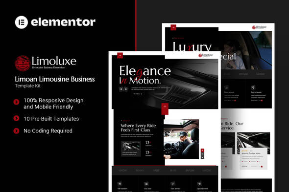Télécharger Limoluxe – Limoan Limousine Business Elementor Template Kit