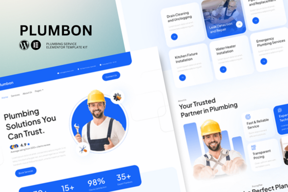 Download Plumbon – Plumbing Service Elementor Template Kit