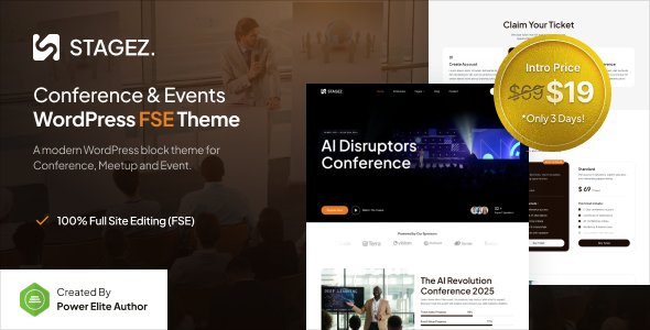 Download Stagez – Conference and Event FSE WordPress Theme
