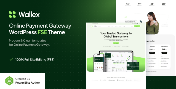 Download Wallex – Online Payment Gateway FSE WordPress Theme