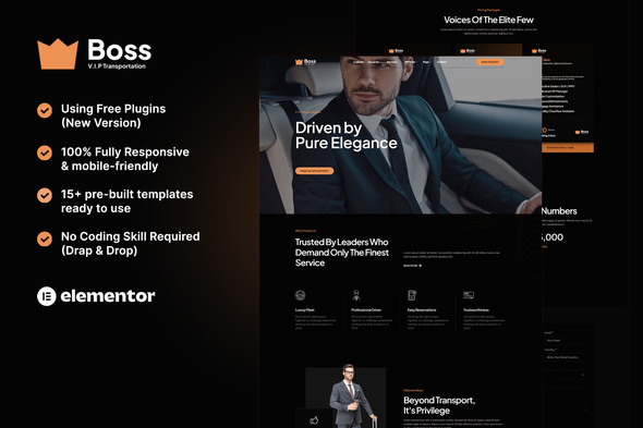 Download Boss – Premium Transportation Services Elementor Template Kit