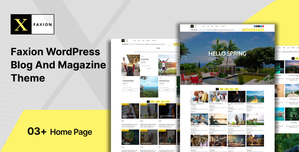 Download Faxion – Fashion Magazine Theme