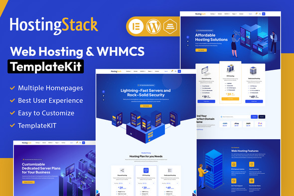 Télécharger HostingStack – Web Hosting Elementor Template Kit