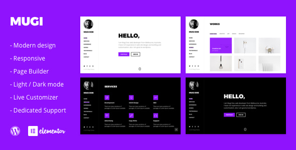 Download Mugi – Personal Portfolio