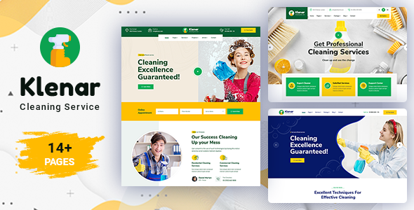 Download Klenar – Cleaning Services WordPress Theme   RTL