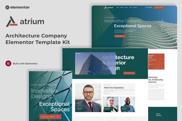Télécharger Atrium – Architecture Company Elementor Template Kit