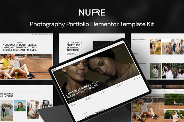Télécharger Nure – Photography Portfolio Elementor Template Kit