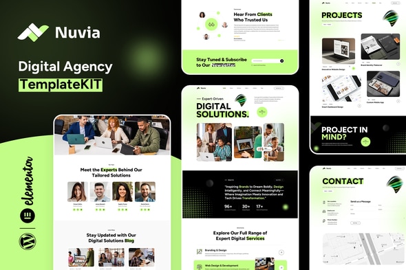 Télécharger Nuvia – Digital Agency Elementor Template Kit