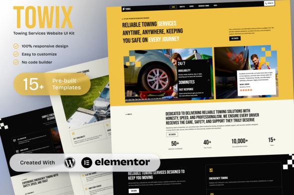 Download Towix – Towing Services Elementor Template Kit