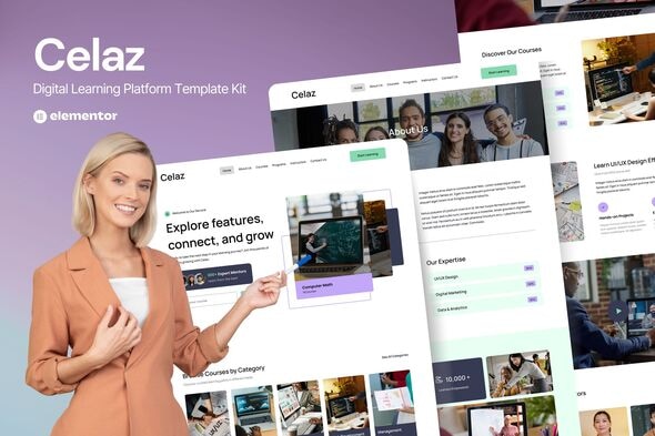 Télécharger Celaz – Digital Learning Platform Website Elementor Kit