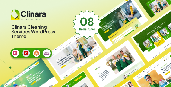 Download Clinara – Cleaning Services WordPress Theme